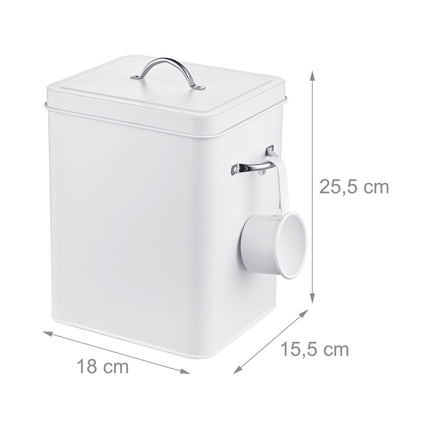 Kovový úložný box s víkem, objem 6L