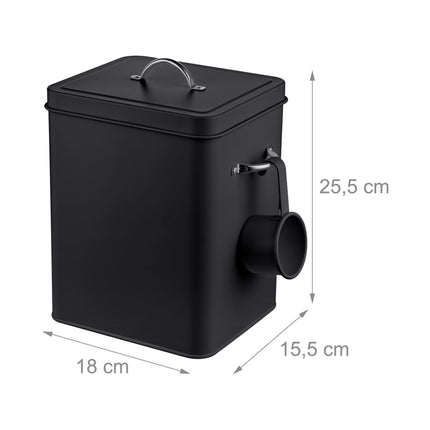 Kovový úložný box s víkem, objem 6L