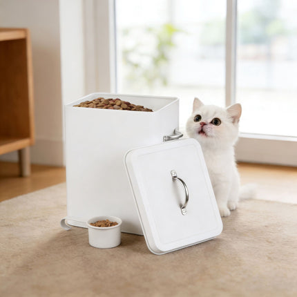 Kovový úložný box s víkem, objem 6L