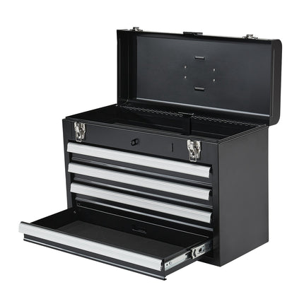 Metal Tool Box, 20.5-Inch, 4 Drawers, Locking
