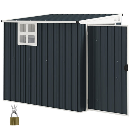 Metal tool shed 2.7 m² - weatherproof with window and lock