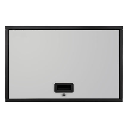 Metal Wall Cabinet, Locking Flip-Up Door, 240 lb