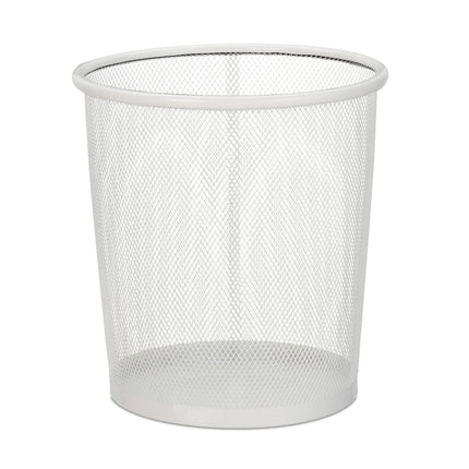 Metal wastebasket