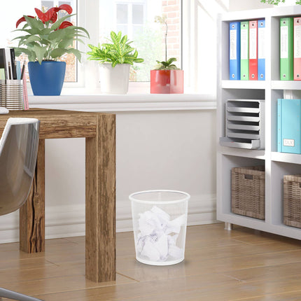 Metal wastebasket