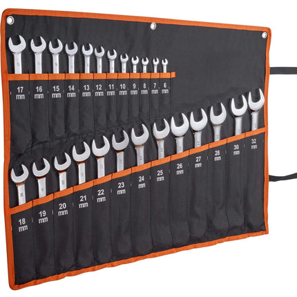 Metric Combination Wrench Set, 25-Piece 6–32 mm