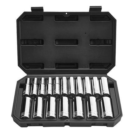 Metric Socket Set 18-Piece, 1/2-Inch Drive, 10–27 mm