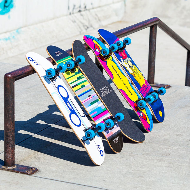 Metro 2 skateboard, 31" deck, dubbele kicktail