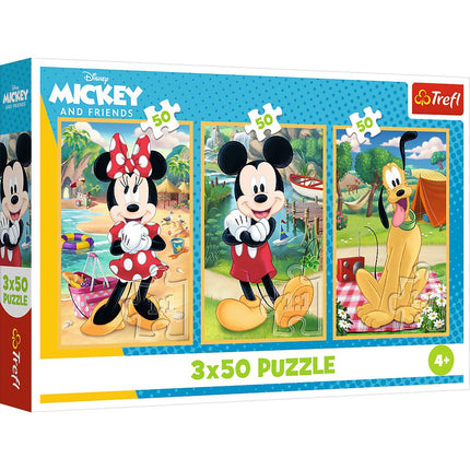 Puzzle sada Mickey Mouse, 3x50 dílků
