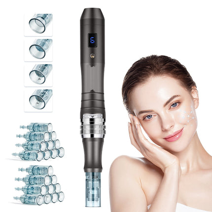 Microneedling Pen Kit, 20 Cartridges, LCD, 0-2.5 mm