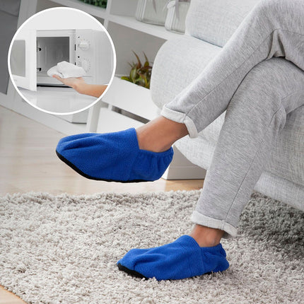Nahřívací pantofle do mikrovlnky InnovaGoods, modrá