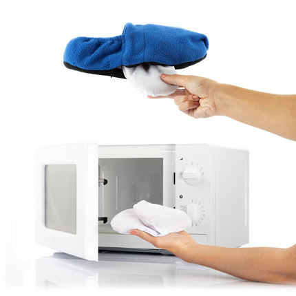 Nahřívací pantofle do mikrovlnky InnovaGoods, modrá