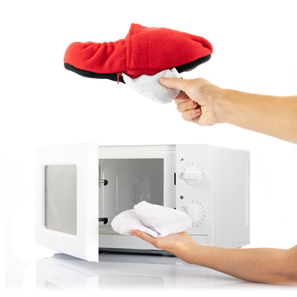 Nahřívací pantofle do mikrovlnky InnovaGoods, červená