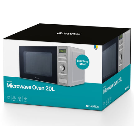 Mikrovlnná trouba digitální 20L 700W MW035 nerez