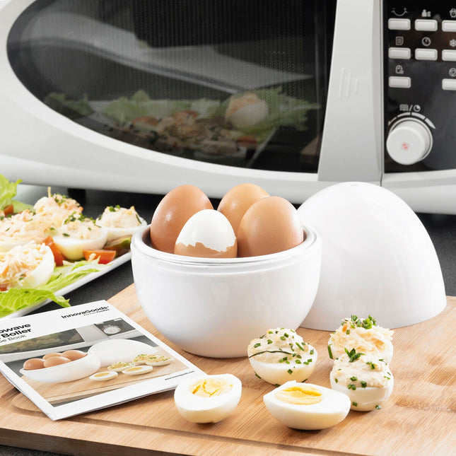 Vařič vajec do mikrovlnky s knížkou receptů Boilegg InnovaGoods