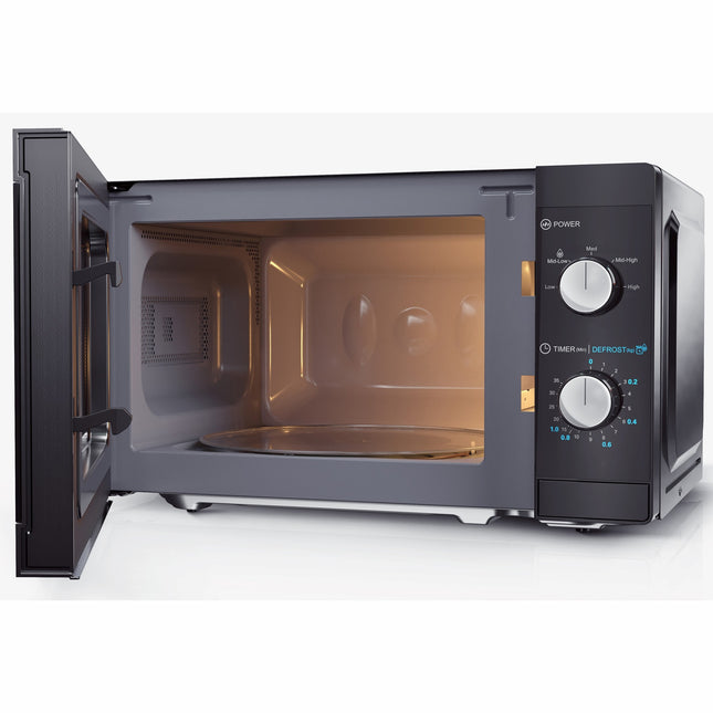 Mikrowelle 20l Mechanisches Bedienfeld 800W Schwarz