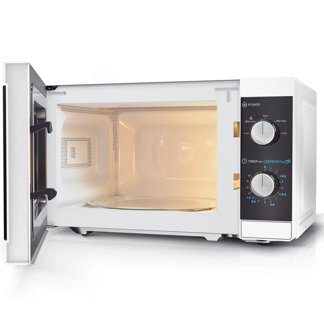 Mikrowelle 20l Mechanisches Bedienfeld 800W Weiß