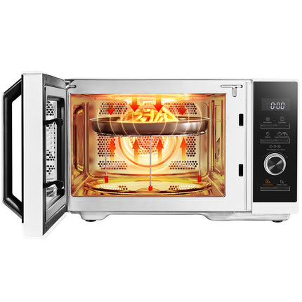 Mikrovlnná trouba 23L, 3 v 1 gril/horkovzdušná fritéza 900/1000/1700W
