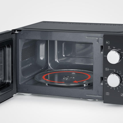 Mikrovlnná trouba černá 700W 17 litrů MW 7886