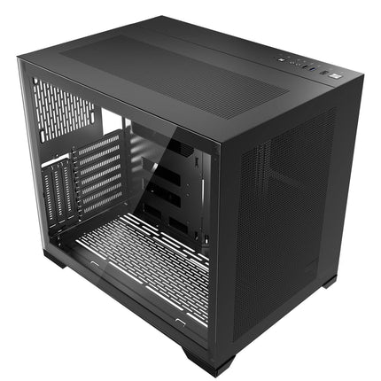 Mid Tower PC Case – Dual Chamber, Tempered Glass, ATX