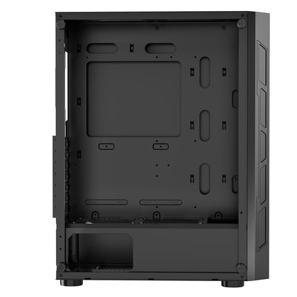 Mid-Tower PC Gaming Case, Tempered Glass, 3x120mm ARGB