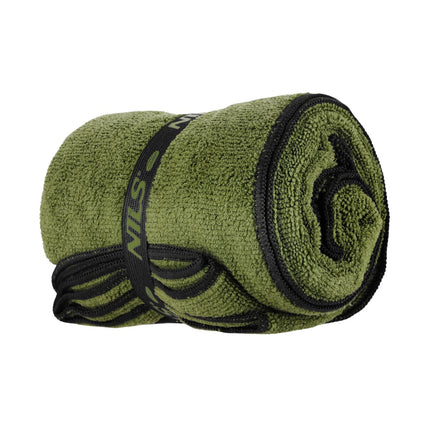 Mikrovláknový ručník military, khaki, 120x60 cm