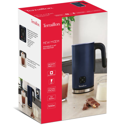 Napěňovač mléka – 4 v 1, objem 300ml, půlnoční modrá