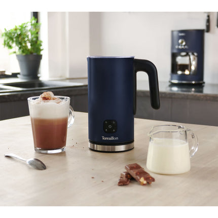 Napěňovač mléka – 4 v 1, objem 300ml, půlnoční modrá