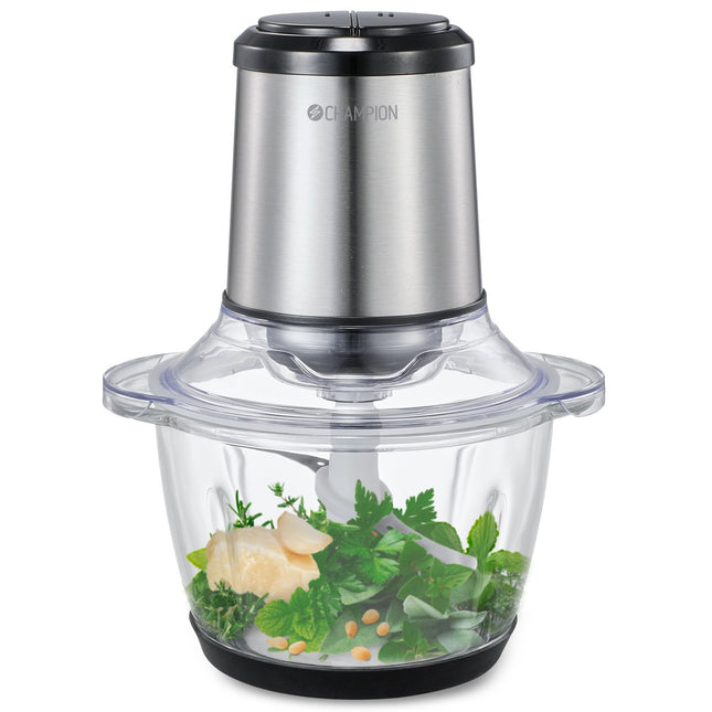 Mini sekáček 1.2L 400W skleněná nádoba MC310 nerez