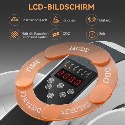 Eliptický trenažér pod stůl s 10 úrovněmi zátěže a LCD