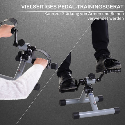 Skládací mini rotoped, trenažér nohou a paží, rehabilitační fitness