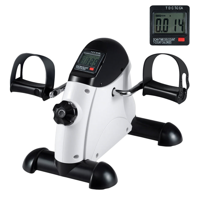 Mini hometrainer met lcd-display voor arm- en beentraining