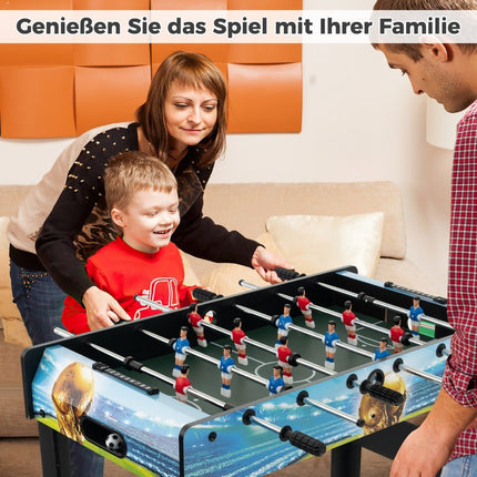 Mini Foosball Table with 14 Players, 2 Balls, Scorekeeper