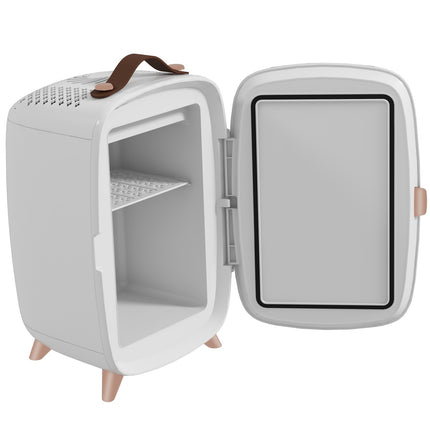 Portable 6L mini fridge - cools cosmetics and drinks