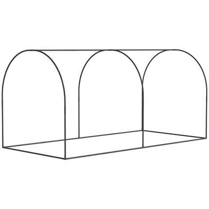 Skleníkový stan pro rostliny s dveřmi – 2.49x1.2m, ocelový rám