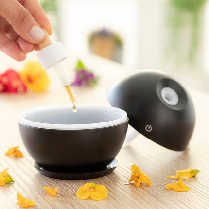 Mini zvlhčovač a aroma difuzér černý InnovaGoods