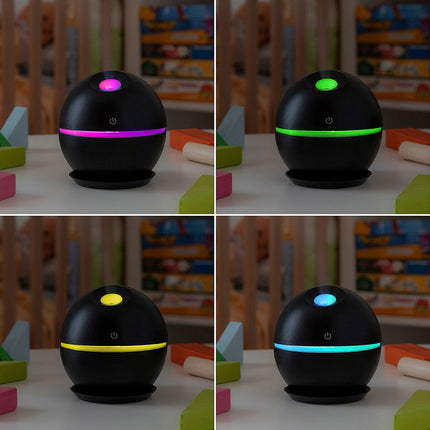 Mini zvlhčovač a aroma difuzér černý InnovaGoods