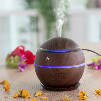 Mini zvlhčovač a aroma difuzér tmavý ořech InnovaGoods