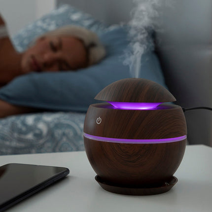 Mini zvlhčovač a aroma difuzér tmavý ořech InnovaGoods