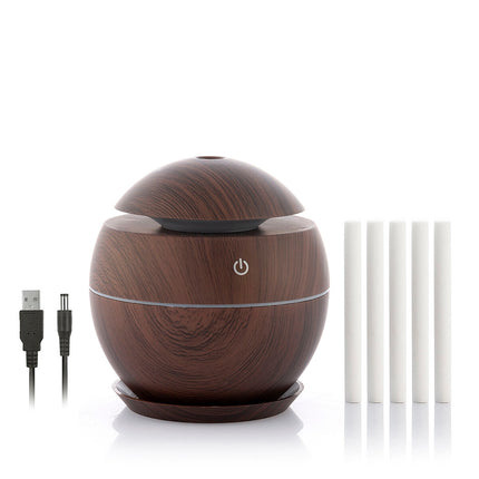 Mini zvlhčovač a aroma difuzér tmavý ořech InnovaGoods