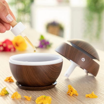 Mini zvlhčovač a aroma difuzér tmavý ořech InnovaGoods