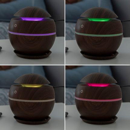 Mini zvlhčovač a aroma difuzér tmavý ořech InnovaGoods