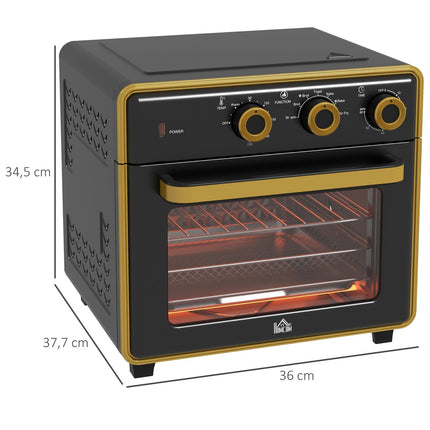 Minitrouba 20L s horkovzduchem – časovač, gril, plech, 1400W