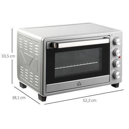 Elektrická mini trouba 32L, 1600W, nerez a sklo