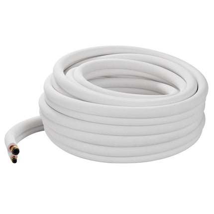Mini Split Line Set 50 Ft, 1/4–1/2 Insulated Copper