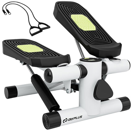 Mini stepper s odporovými gumami – nastavitelný, kompaktní fitness vybavení