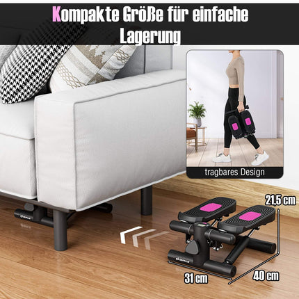Mini stepper s odporovými gumami, nastavitelná intenzita