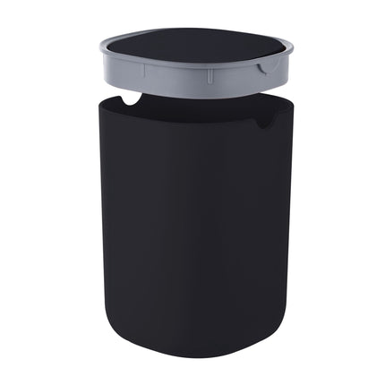Mini stolní koš s výklopným víkem, 1.5L – černý