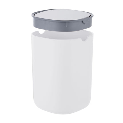 Mini stolní koš s výklopným víkem, 1.5L – bílý