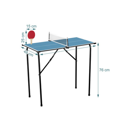 Mini Tischtennis-Set – faltbar, tragbar, komplett