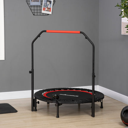 Fitness minitrampolína, 102 cm, nastavitelné madlo, nosnost 100 kg
